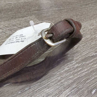 Rsd Braided Reins, Buckles *gc/fair,v v.dry, v.stiff, stains, chewed?split?broken end, rubs, scraped edges, unstitched lace end, residue
