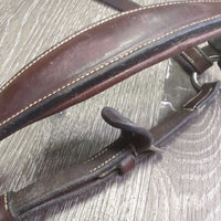 PaddedAdjsutable Monocrown Drop Noseband *gc, v.scraped, mnr dusty, dirty & hair
