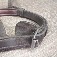 Rsd/Padded Monocrown Noseband *vgc/gc, NO Flash, dirt, rubs, faded, hairy seams, edge scrapes
