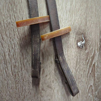 Thick Soft Rsd Padded Monocrown Figure 8 Bridle, Braided Reins *vgc, mnr dirt, rubs, creases, clumpy, older?
