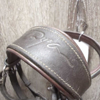 Thick Soft Rsd Padded Monocrown Figure 8 Bridle, Braided Reins *vgc, mnr dirt, rubs, creases, clumpy, older?
