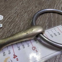 Thin/Hvy French Link Loose Ring Bit, center Lozenge *gc/vgc, mnr stains, chews, scuffs, scratcges
