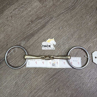 Thin/Hvy French Link Loose Ring Bit, center Lozenge *gc/vgc, mnr stains, chews, scuffs, scratcges
