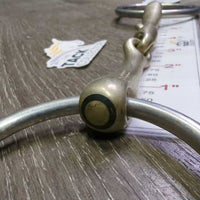 Thin/Hvy French Link Loose Ring Bit, center Lozenge *gc/vgc, mnr stains, chews, scuffs, scratcges
