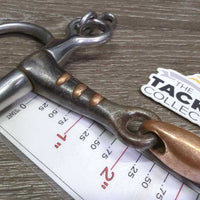 LS Sweet Iron French Link Pelham Bit, Copper Center Lozenge, chain *vgc, clean, stains, scratches, scuffs
