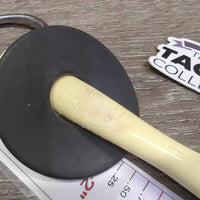 Loose Ring Rubber Mullen Mouth Bit, 2x bit guards *gc, discolor, chews, mnr dirt, stains, scratches
