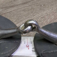 Med Hvy 3 Ring Elevator Gag Bit, 2x Bit Guards, velcro *vgc/gc, clean, stains, residue
