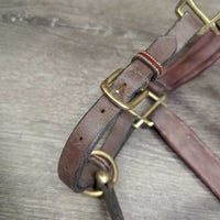 Padded Leather Halte, adj, snapr *vgc, dirt, film

