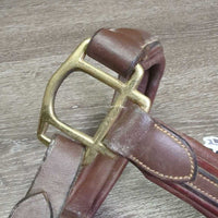 Padded Leather Halte, adj, snapr *vgc, dirt, film
