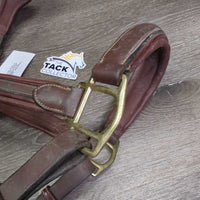 Padded Leather Halte, adj, snapr *vgc, dirt, film
