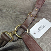 Padded Leather Halte, adj, snapr *vgc, dirt, film
