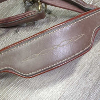Padded Leather Halte, adj, snapr *vgc, dirt, film
