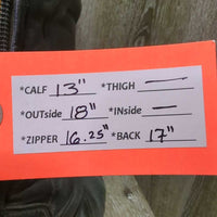 Dress Boots, zips *fair, rubs, scrapes, faded, creases/hard folds, torn heel cover, repairs, stretched els, cracked/hole
