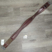 Padded Leather Girth, els *gc, rubs, scrapes, scuffs, dirty, stains, older, stretched elastic
