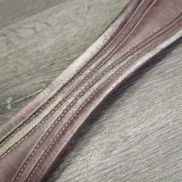 Padded Leather Girth, els *gc, rubs, scrapes, scuffs, dirty, stains, older, stretched elastic
