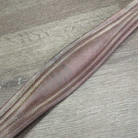 Padded Leather Girth, els *gc, rubs, scrapes, scuffs, dirty, stains, older, stretched elastic
