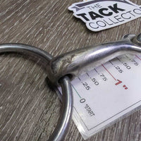 Thin French Link Bit, center lozenge *gc, v.dirty, gunky, residue

