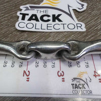 Thin French Link Bit, center lozenge *gc, v.dirty, gunky, residue
