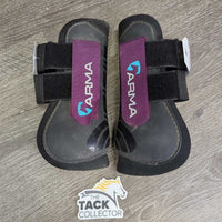 Open Front Boots, velcro *gc, dirty, faded, rubs, scrapes, film
