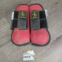 Open Front & Hind Boots, velcro *fronts: v.dirty, hairy, scrapes & rubs *Hinds: like new

