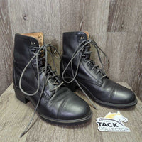 Paddock Boots, Laces *vgc, clean, older, inner stains, rubs & scuffs

