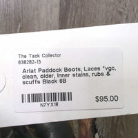 Paddock Boots, Laces *vgc, clean, older, inner stains, rubs & scuffs
