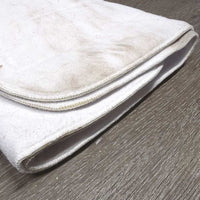 2 Fleece Leg Quilts *gc, dirty, stains, stretched, hairy, creases, thread
