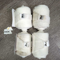 4 Cotton Stretchy Leg Wraps *vgc, clean, dirty, stains, older?
