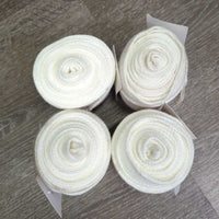 4 Cotton Stretchy Leg Wraps *vgc, clean, dirty, stains, older?

