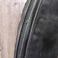 Field Boots, Zips *gc, clean, rubs, scuffs, stiff creases, NO Insoles, split edges
