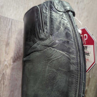 Field Boots, Zips *gc, clean, rubs, scuffs, stiff creases, NO Insoles, split edges
