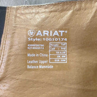Field Boots, Zips *gc, clean, rubs, scuffs, stiff creases, NO Insoles, split edges
