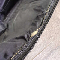 Padded Tall Boot Bag, Shoulder Strap *vgc/gc, clean, mnr piping edge rubs & frays, inside: mnr stains, loose threads & pulled seam
