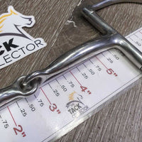 Thin Hunter D Ring Snaffle Bit *gc, clean, scuffs, rubs, stains, scratches
