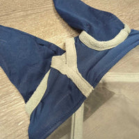 Fine Stiff Mesh Fly Mask, ears, nose *vgc/gc, clean, rubs, pills, threads, snags, faded, torn edge, stain, clumpy
