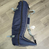 Padded Tall Boot Bag, Shoulder Strap *vgc, clean, older, mnr inner seam residue & edge rubs
