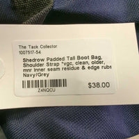 Padded Tall Boot Bag, Shoulder Strap *vgc, clean, older, mnr inner seam residue & edge rubs
