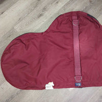 Padded Cordura Saddle Storage Carry Bag, Tapestry *vgc, NO Shoulder Strap, mnr stains?dirt, older
