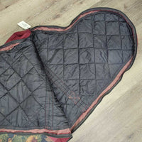 Padded Cordura Saddle Storage Carry Bag, Tapestry *vgc, NO Shoulder Strap, mnr stains?dirt, older
