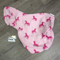 Fleece Saddle Cover *gc, clean, clumpy, stains, rubs, pills
