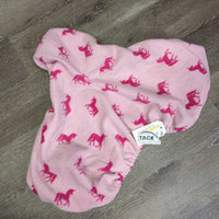 Fleece Saddle Cover *gc, clean, clumpy, stains, rubs, pills
