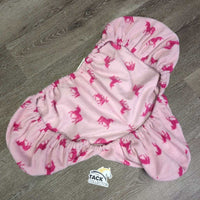 Fleece Saddle Cover *gc, clean, clumpy, stains, rubs, pills
