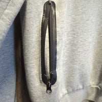 Sweatshirt Hoodie *gc/fair, BROKEN Zipper, rubs, pills, clumpy
