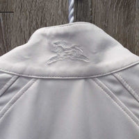 SS 1/4 Zip Show Shirt, snap collar *vgc, clean, mnr stains
