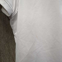 SS Show Shirt, 1/3 Zip Up, Snap Collar *gc, seam puckers, mnr stains, marks, rubs & pills
