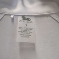 SS Show Shirt, 1/4 Zip Up, Snap Collar, Mesh Sleeves & Shoulders, perforations *xc, v.mnr stains
