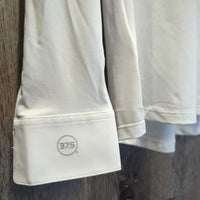 LS Sun Show Shirt, snap collar,1/4 Zip Up, Mesh Sleeves *xc/vgc, clean, mnr dent?rub & cuff stain
