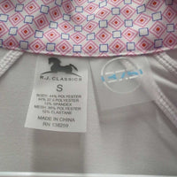 LS Sun Show Shirt, snap collar,1/4 Zip Up, Mesh Sleeves *xc/vgc, clean, mnr dent?rub & cuff stain
