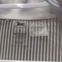 LS Sun Show Shirt, snap collar,1/4 Zip Up, Mesh Sleeves & Back *xc, v.mnr stain
