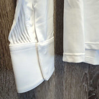 LS Sun Show Shirt, snap collar,1/4 Zip Up, Mesh Sleeves & Back *xc, v.mnr stain
